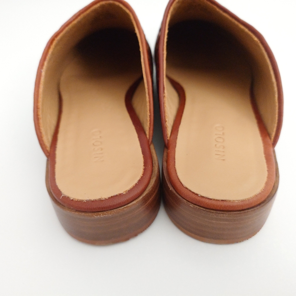 Nisolo Ama Woven Mule Brandy Leather Mules Slip On Sandals Shoes Size 9.5 - Picture 12 of 16